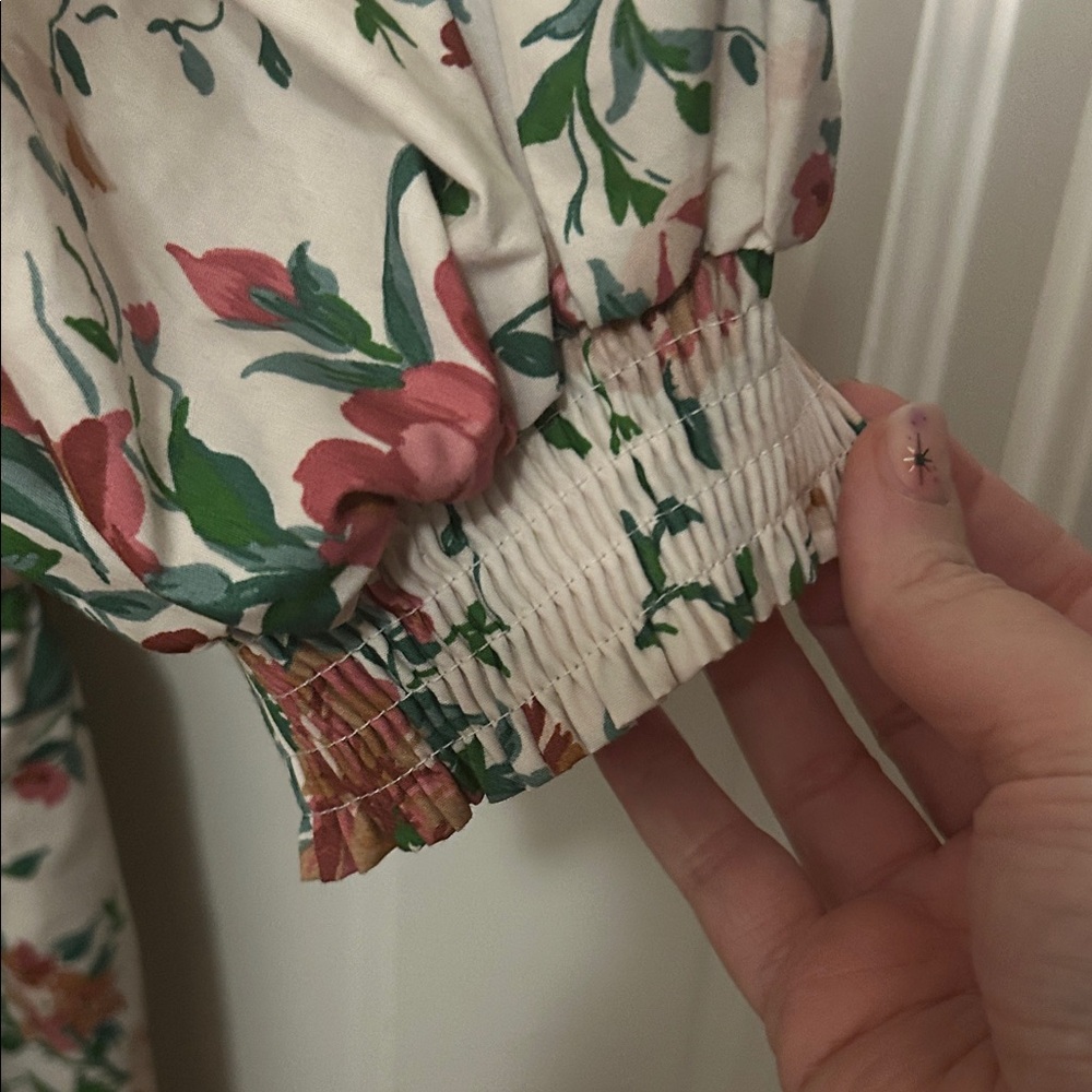 Floral Puff Sleeve Somerset Maxi Dress - Picture 3 of 5